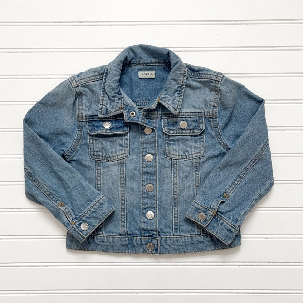 EUC Light Wash Classic Blue Jean Denim Jacket